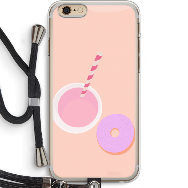 Donut: iPhone 6 PLUS / 6S PLUS Transparant Hoesje met koord