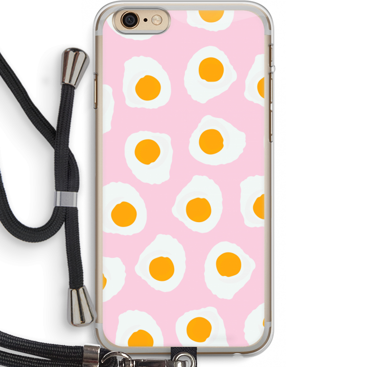 Dancing eggs: iPhone 6 PLUS / 6S PLUS Transparant Hoesje met koord