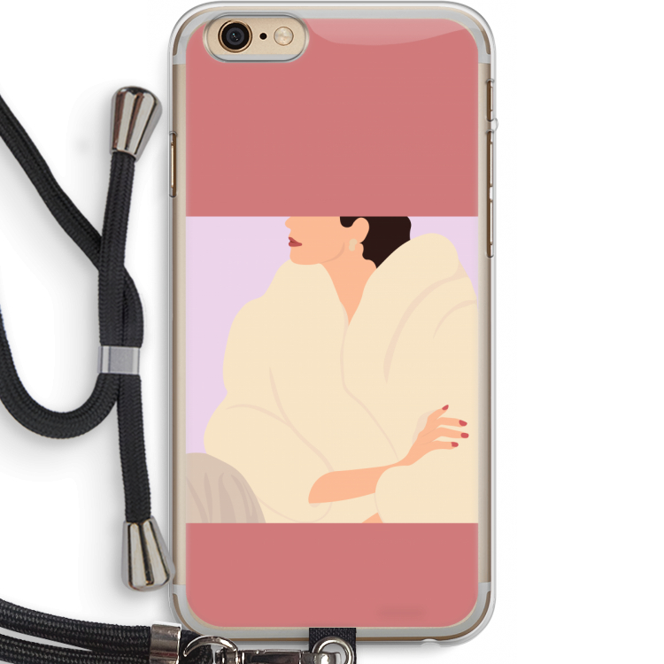 Cosy: iPhone 6 PLUS / 6S PLUS Transparant Hoesje met koord