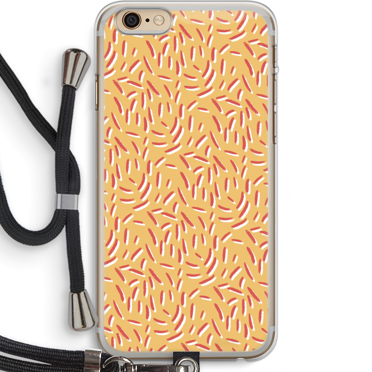 Camouflage: iPhone 6 PLUS / 6S PLUS Transparant Hoesje met koord