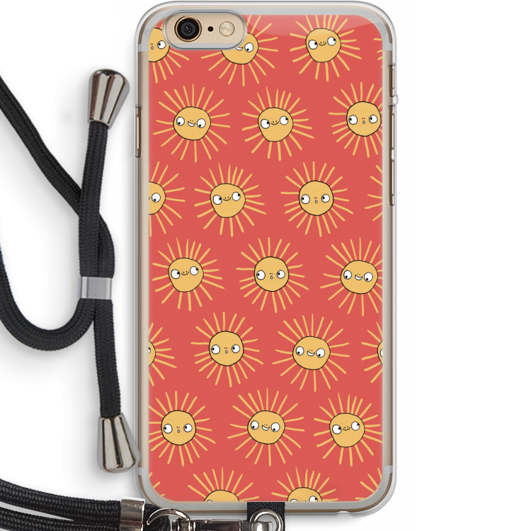 Zon: iPhone 6 PLUS / 6S PLUS Transparant Hoesje met koord