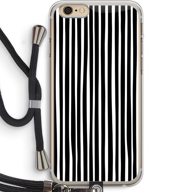 Stripes: iPhone 6 PLUS / 6S PLUS Transparant Hoesje met koord