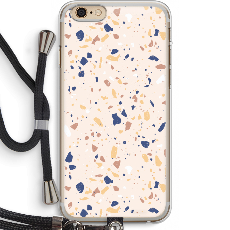 Terrazzo N°23: iPhone 6 PLUS / 6S PLUS Transparant Hoesje met koord