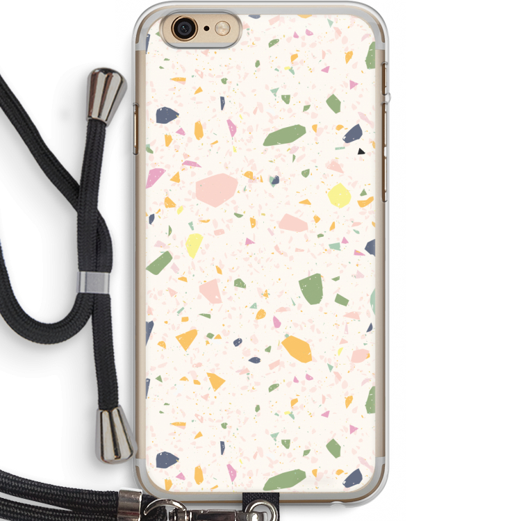Terrazzo N°21: iPhone 6 PLUS / 6S PLUS Transparant Hoesje met koord