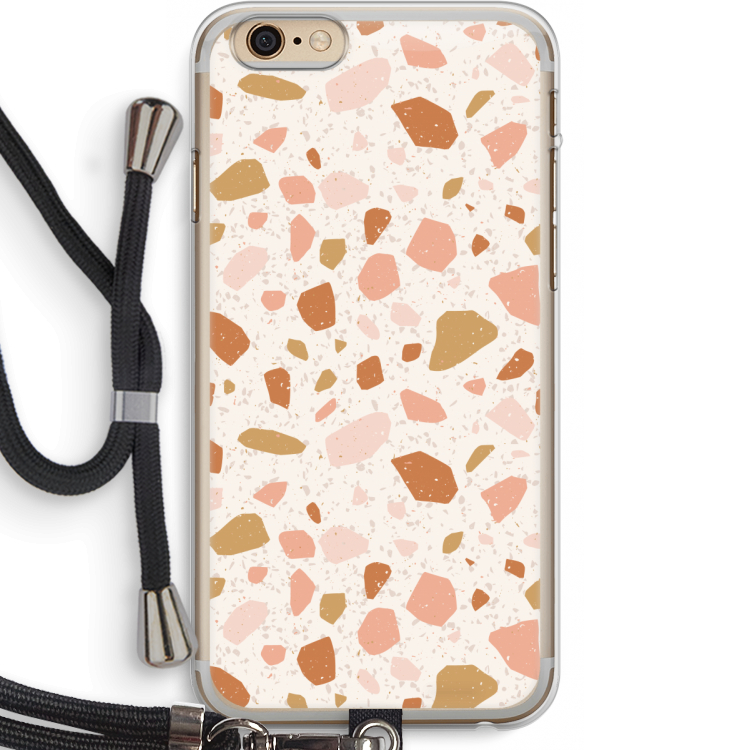 Terrazzo N°18: iPhone 6 PLUS / 6S PLUS Transparant Hoesje met koord