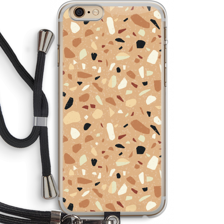 Terrazzo N°17: iPhone 6 PLUS / 6S PLUS Transparant Hoesje met koord