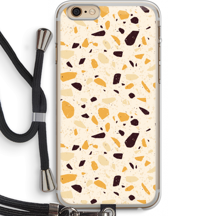 Terrazzo N°13: iPhone 6 PLUS / 6S PLUS Transparant Hoesje met koord