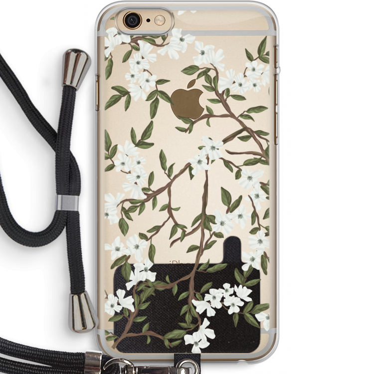 Blossoming spring: iPhone 6 PLUS / 6S PLUS Transparant Hoesje met koord