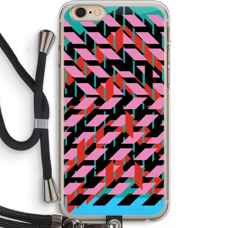 Skew Blush 2: iPhone 6 PLUS / 6S PLUS Transparant Hoesje met koord
