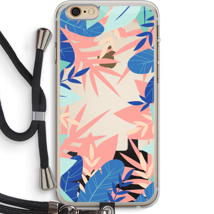 Tropisch: iPhone 6 PLUS / 6S PLUS Transparant Hoesje met koord