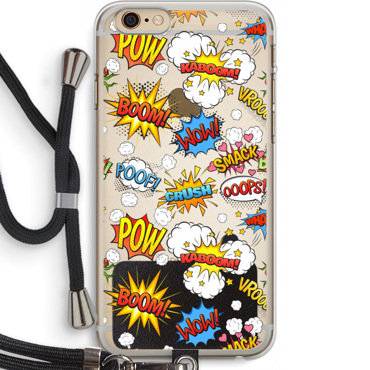 Pow Smack: iPhone 6 PLUS / 6S PLUS Transparant Hoesje met koord