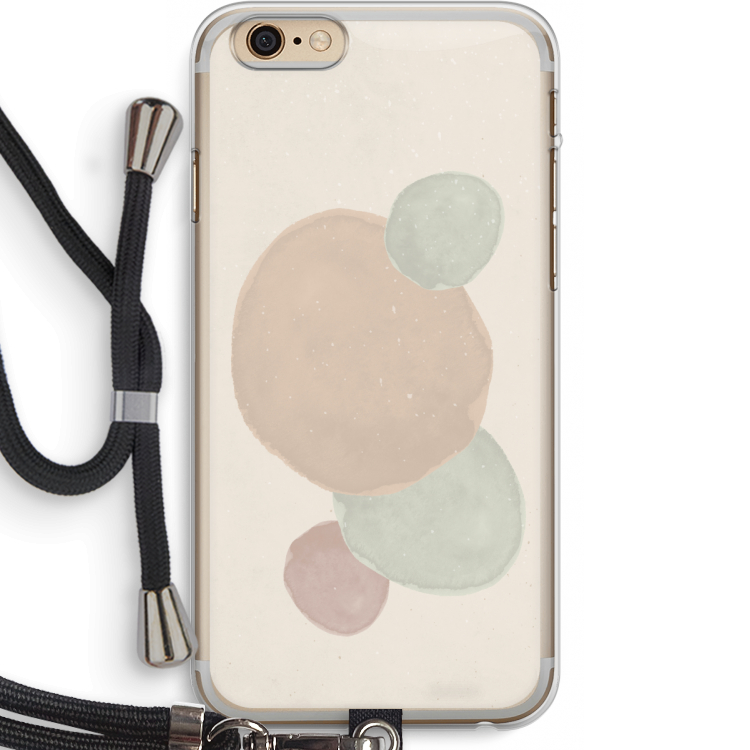 Geo #9: iPhone 6 PLUS / 6S PLUS Transparant Hoesje met koord