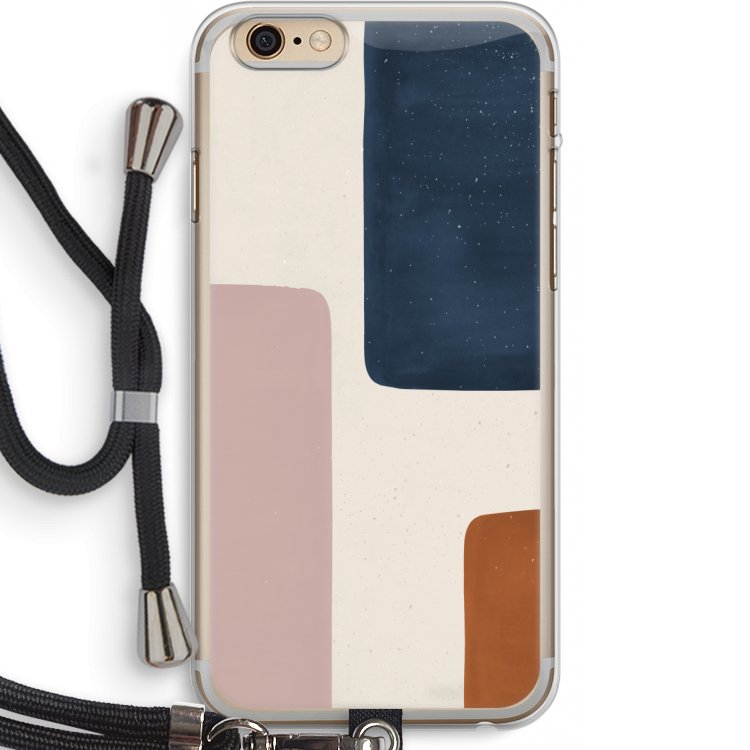 Geo #5: iPhone 6 PLUS / 6S PLUS Transparant Hoesje met koord