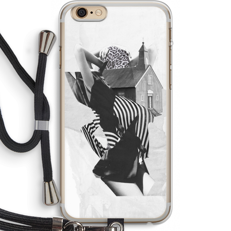 House: iPhone 6 PLUS / 6S PLUS Transparant Hoesje met koord