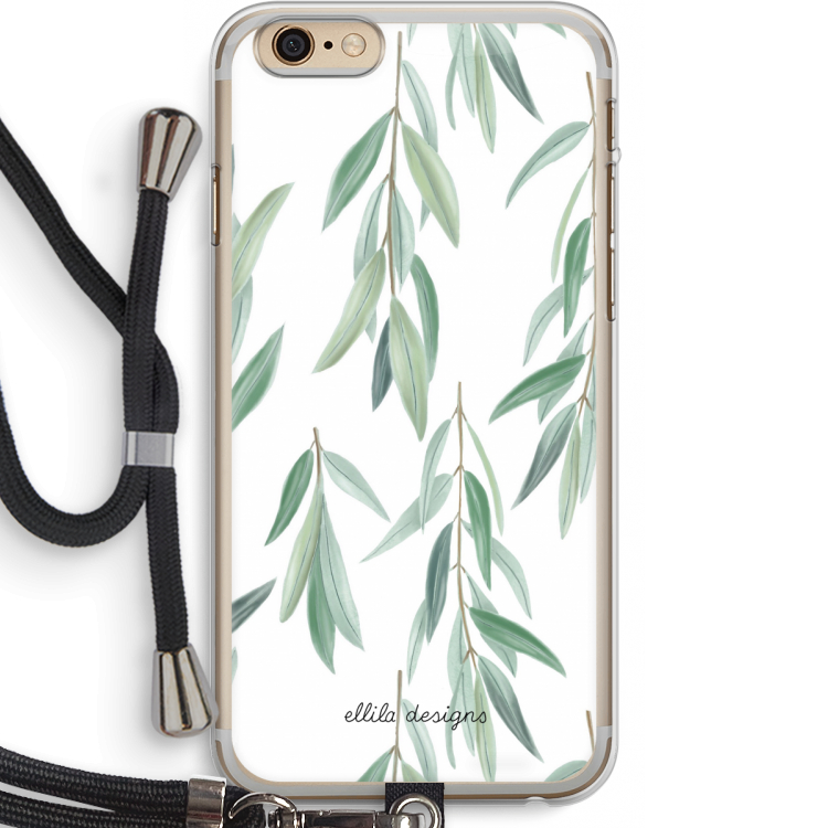 Branch up your life: iPhone 6 PLUS / 6S PLUS Transparant Hoesje met koord