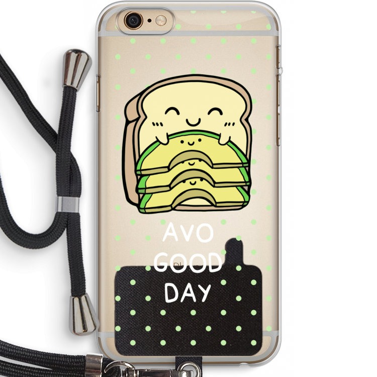 Avo Good Day: iPhone 6 PLUS / 6S PLUS Transparant Hoesje met koord