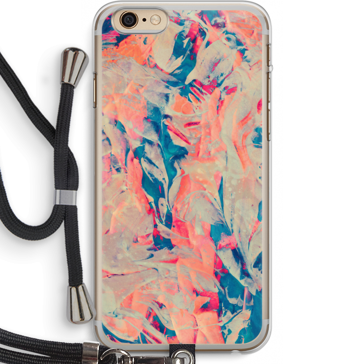 Alone: iPhone 6 PLUS / 6S PLUS Transparant Hoesje met koord