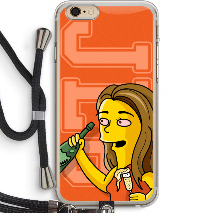 Jamie Lee Simpson: iPhone 6 PLUS / 6S PLUS Transparant Hoesje met koord