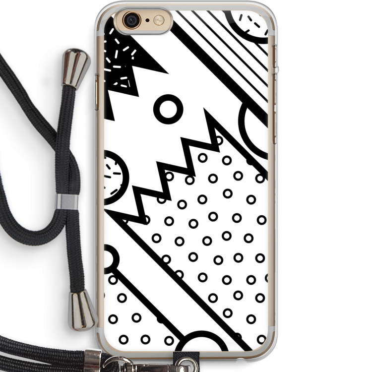 Pop Art #4: iPhone 6 PLUS / 6S PLUS Transparant Hoesje met koord