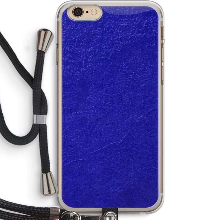 Majorelle Blue: iPhone 6 PLUS / 6S PLUS Transparant Hoesje met koord
