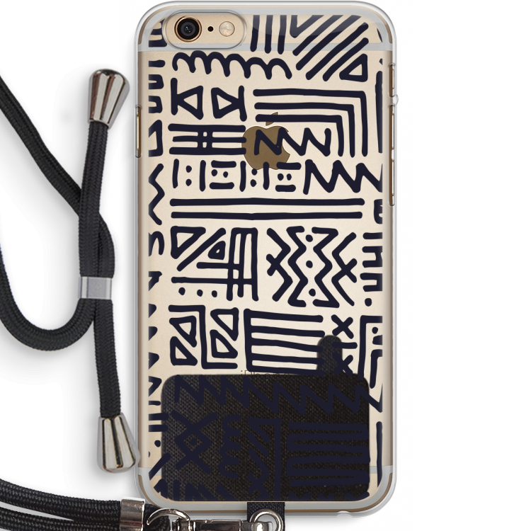 Marrakech print: iPhone 6 PLUS / 6S PLUS Transparant Hoesje met koord