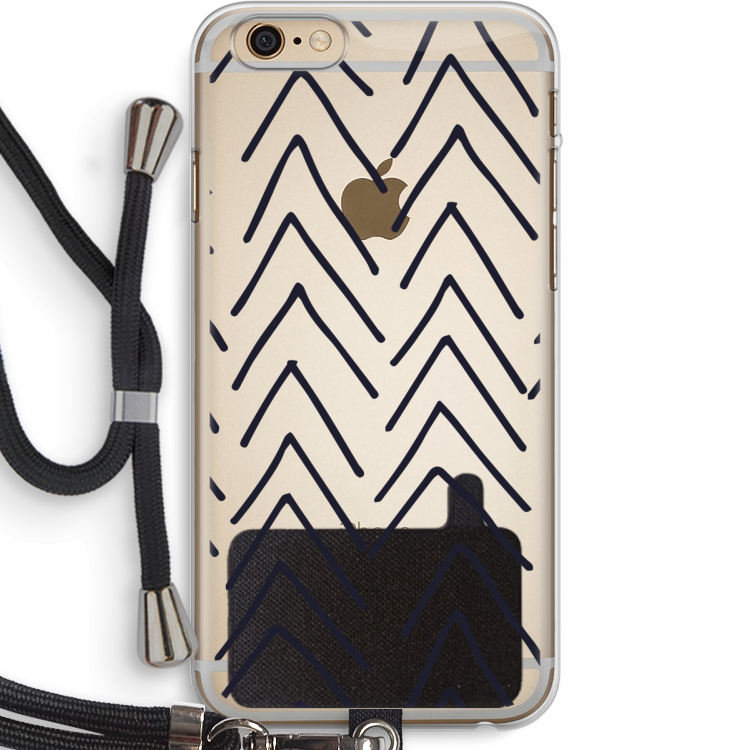 Marrakech Arrows: iPhone 6 PLUS / 6S PLUS Transparant Hoesje met koord
