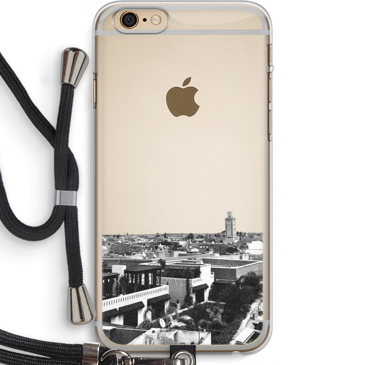 Marrakech Skyline : iPhone 6 PLUS / 6S PLUS Transparant Hoesje met koord