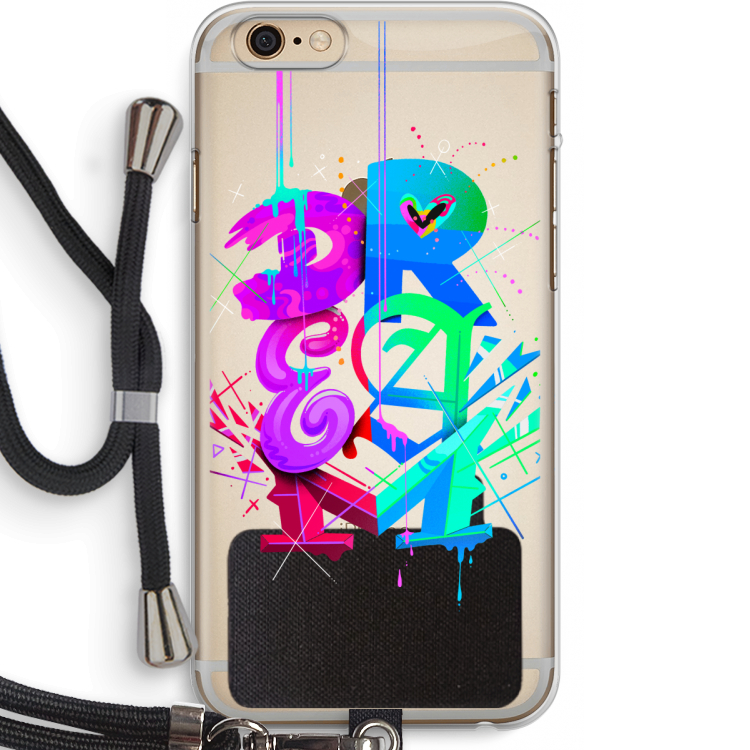 Dream: iPhone 6 PLUS / 6S PLUS Transparant Hoesje met koord