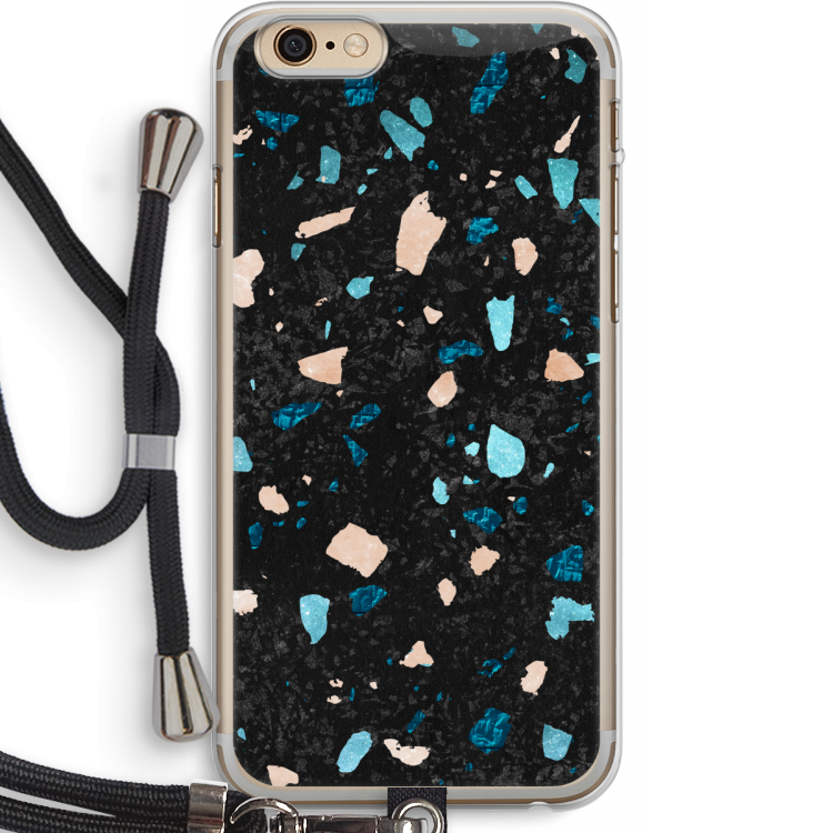 Terrazzo N°11: iPhone 6 PLUS / 6S PLUS Transparant Hoesje met koord