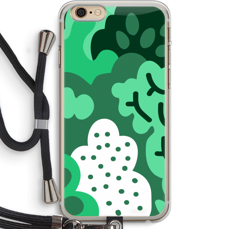 Bushes: iPhone 6 PLUS / 6S PLUS Transparant Hoesje met koord
