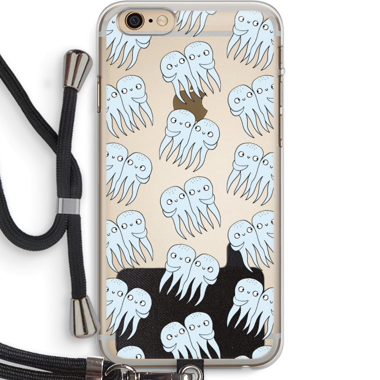 Octopussen: iPhone 6 PLUS / 6S PLUS Transparant Hoesje met koord