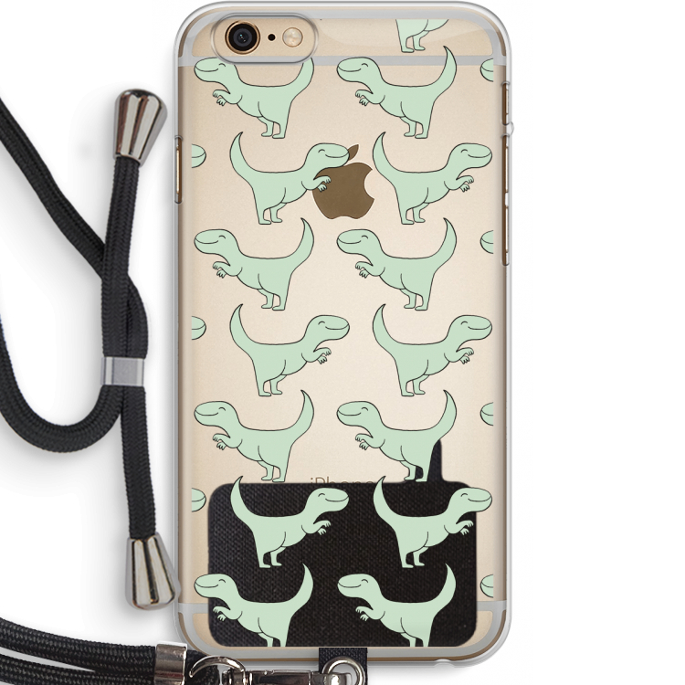 Dinos: iPhone 6 PLUS / 6S PLUS Transparant Hoesje met koord