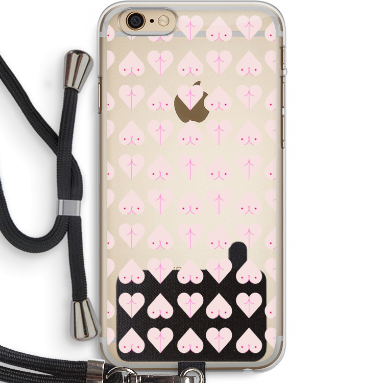 Ass 'n Titties: iPhone 6 PLUS / 6S PLUS Transparant Hoesje met koord