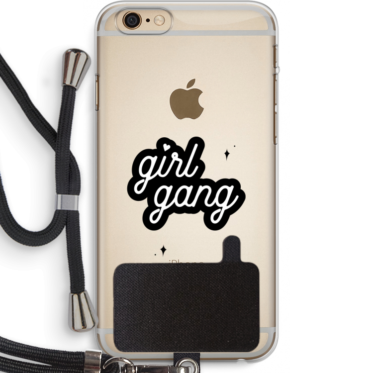 Girl Gang: iPhone 6 PLUS / 6S PLUS Transparant Hoesje met koord