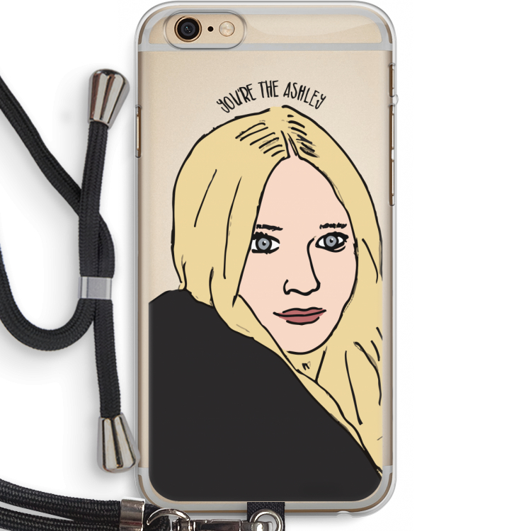 Ashley: iPhone 6 PLUS / 6S PLUS Transparant Hoesje met koord