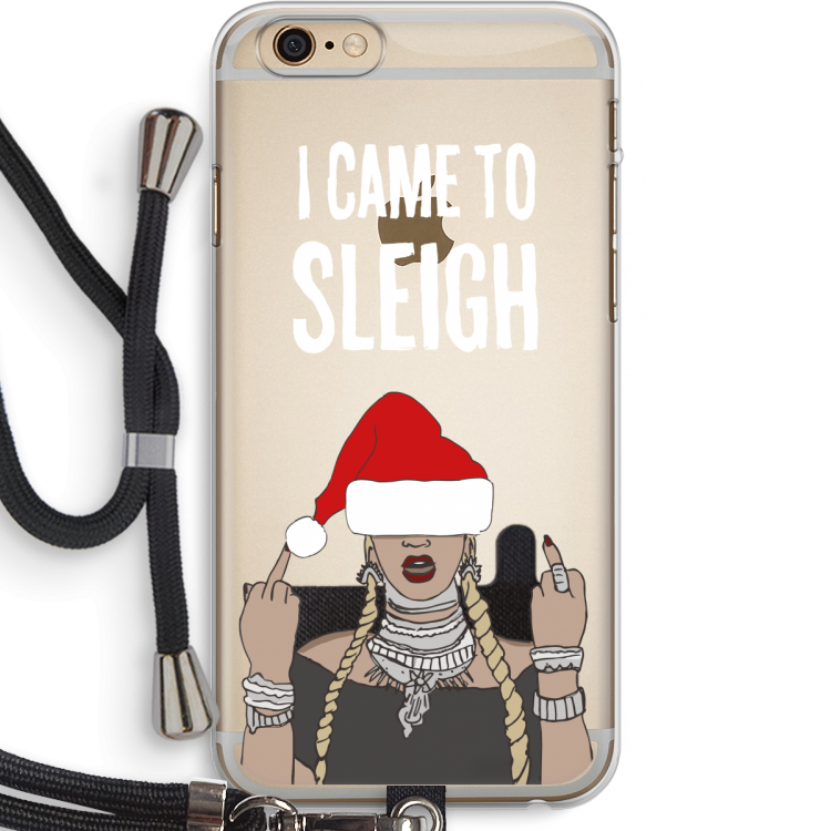 Came To Sleigh: iPhone 6 PLUS / 6S PLUS Transparant Hoesje met koord