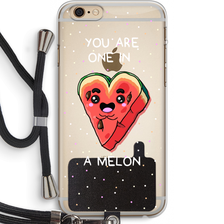 One In A Melon: iPhone 6 PLUS / 6S PLUS Transparant Hoesje met koord