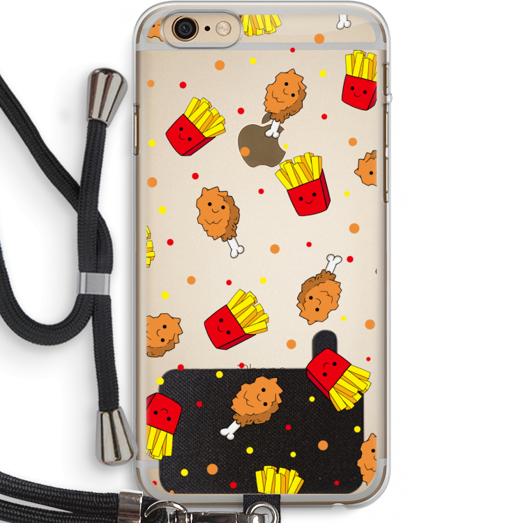 Chicken 'n Fries: iPhone 6 PLUS / 6S PLUS Transparant Hoesje met koord