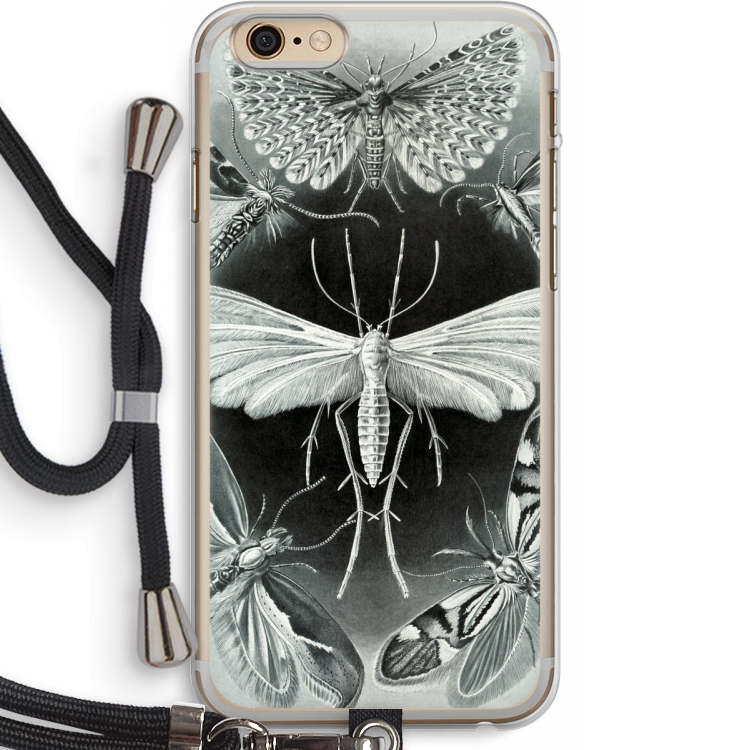 Haeckel Tineida: iPhone 6 PLUS / 6S PLUS Transparant Hoesje met koord