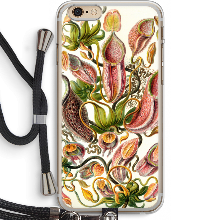 Haeckel Nepenthaceae: iPhone 6 PLUS / 6S PLUS Transparant Hoesje met koord