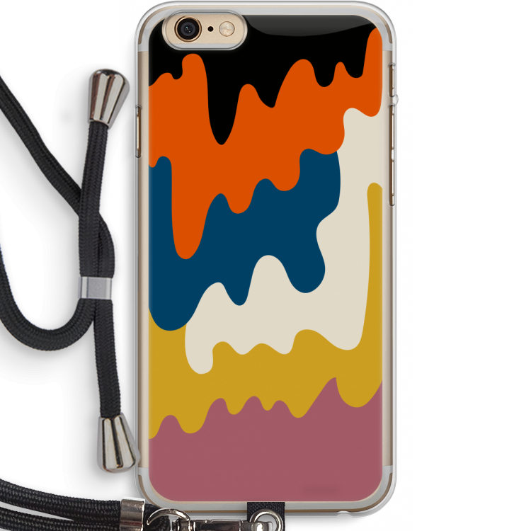 Baar A: iPhone 6 PLUS / 6S PLUS Transparant Hoesje met koord
