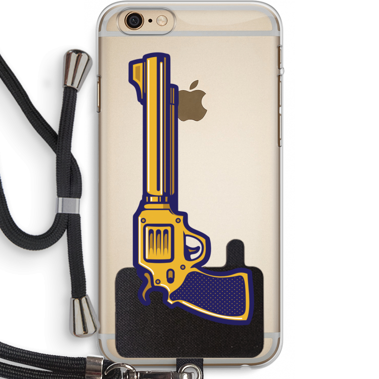 Pew Pew Pew: iPhone 6 PLUS / 6S PLUS Transparant Hoesje met koord
