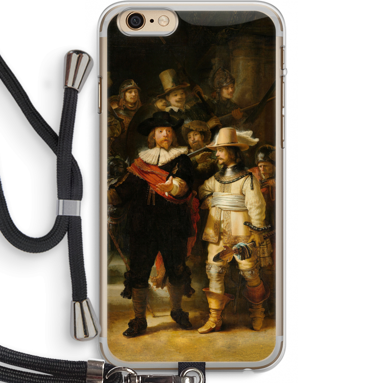 De Nachtwacht: iPhone 6 PLUS / 6S PLUS Transparant Hoesje met koord
