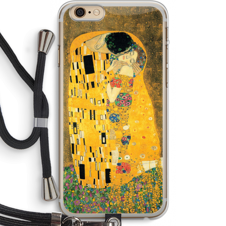 Der Kuss: iPhone 6 PLUS / 6S PLUS Transparant Hoesje met koord