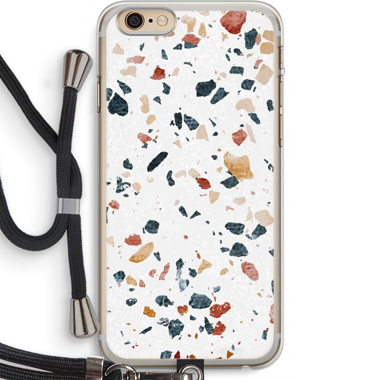Terrazzo N°4: iPhone 6 PLUS / 6S PLUS Transparant Hoesje met koord