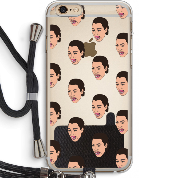 Ugly Cry Call: iPhone 6 PLUS / 6S PLUS Transparant Hoesje met koord