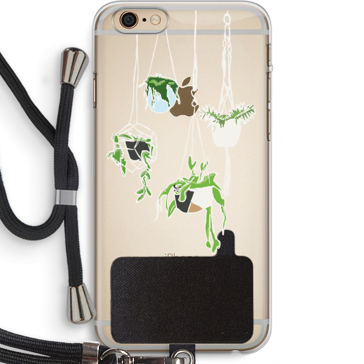 Hang In There: iPhone 6 PLUS / 6S PLUS Transparant Hoesje met koord