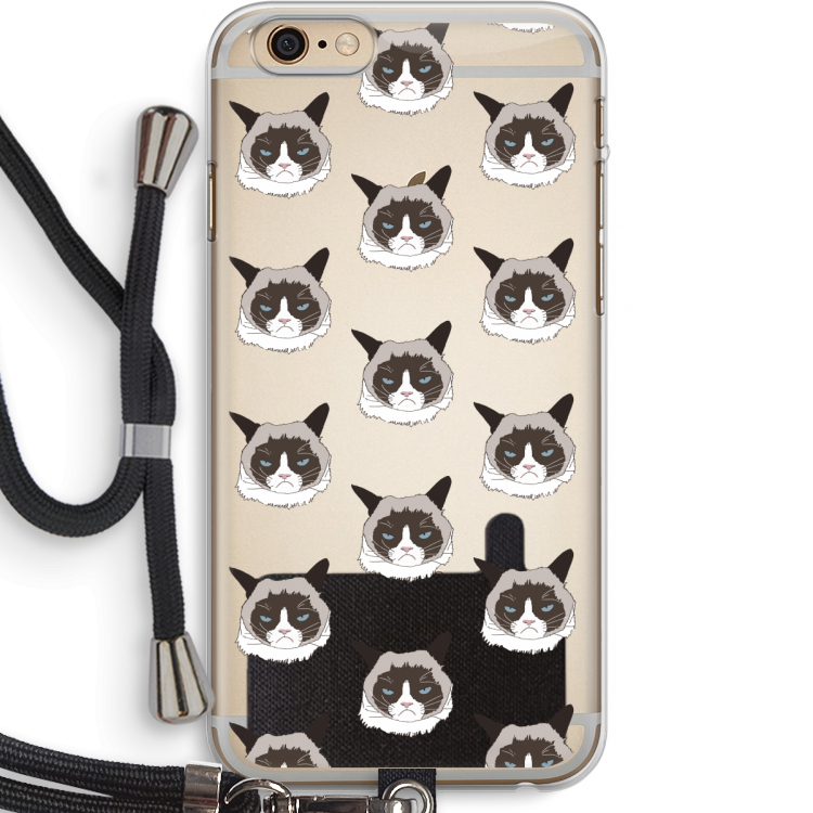 It's a Purrr Case: iPhone 6 PLUS / 6S PLUS Transparant Hoesje met koord