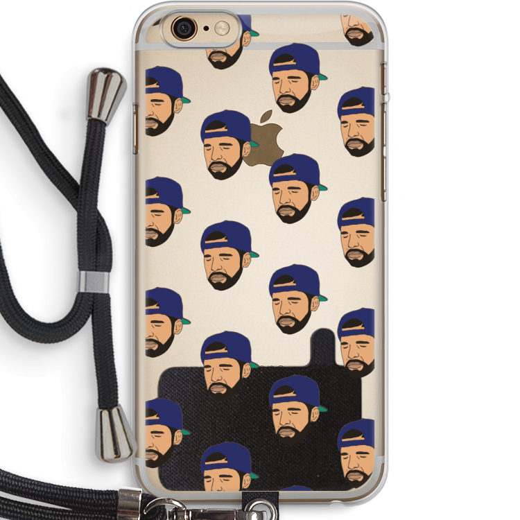 Drake Away: iPhone 6 PLUS / 6S PLUS Transparant Hoesje met koord