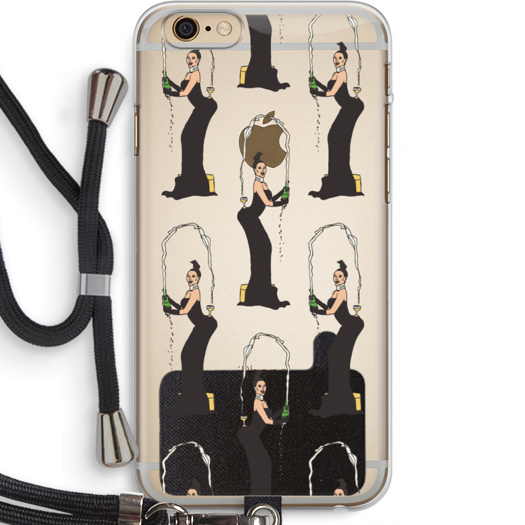 Pop Some Kim: iPhone 6 PLUS / 6S PLUS Transparant Hoesje met koord